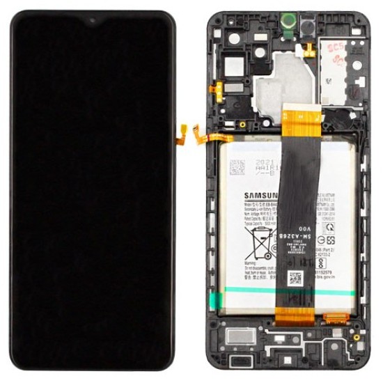 TOUCH+DISPLAY+FRAME WITH BATTERY SAMASUNG GALAXY A32/A326 2021 BLACK (SERVICE PACK GH82-25453A/25454A) TOUCH+DISPLAY+FRAME WITH BATTERY SAMASUNG GALAXY A32/A326 2021 BLACK (SERVICE PACK GH82-25453A/25454A)